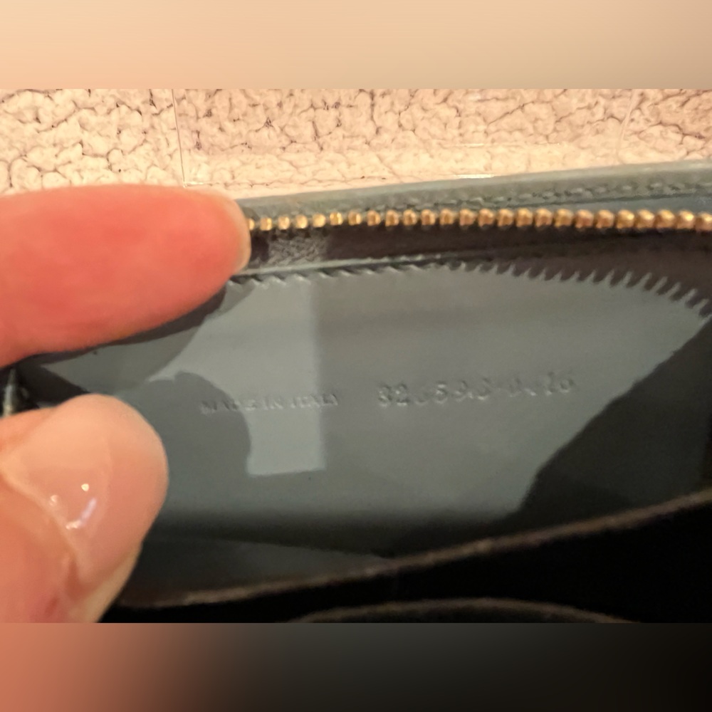 Yves Saint Laurent Blue Zip Around Small Wallet - Picture 11 of 12